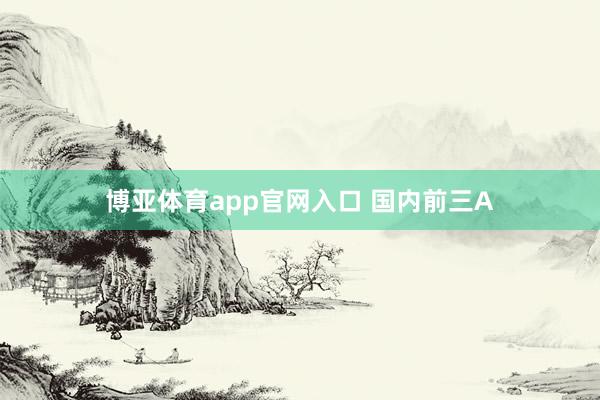 博亚体育app官网入口 国内前三A