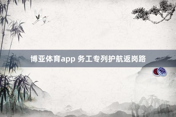 博亚体育app 务工专列护航返岗路